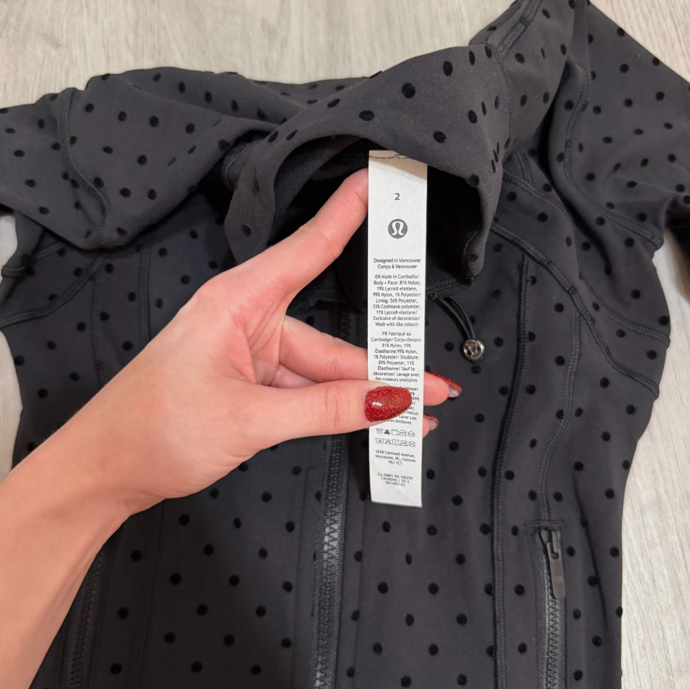 L*luLemon Polka Dot Define Jacket